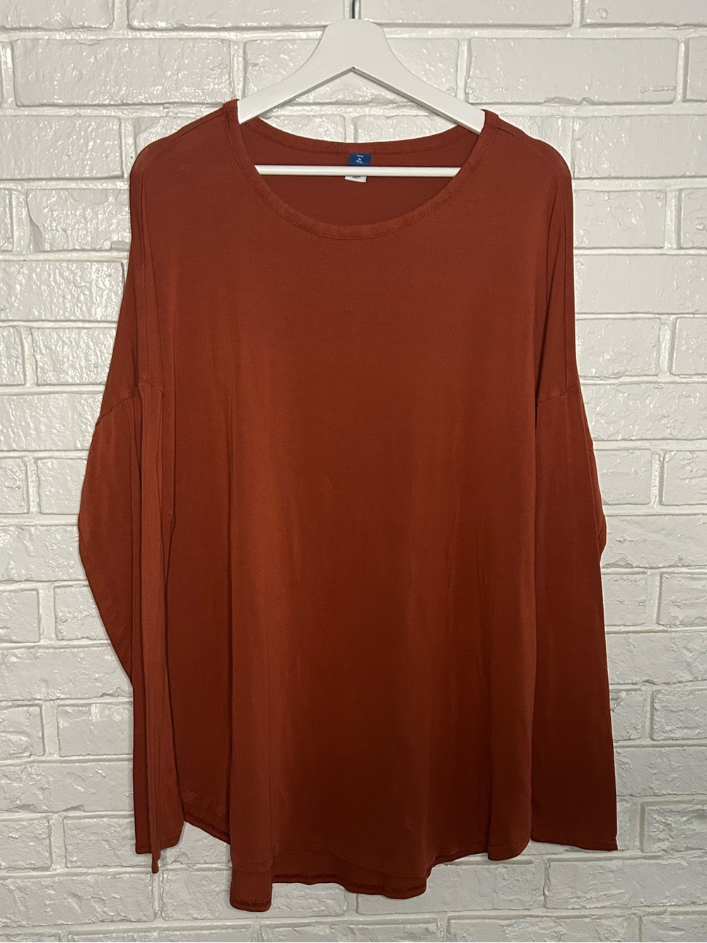Old Navy Tall Rust Long Sleeve Women's Top XL Tall